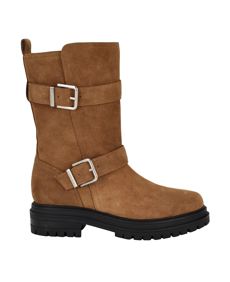 Calvin Klein Women's Galivan Almond Toe Casual Booties