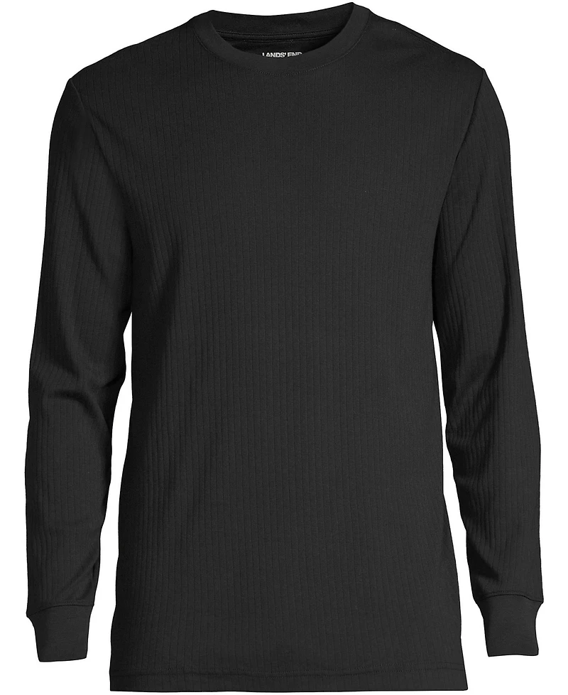 Lands' End Men's Knit Rib Crewneck Pajama Shirt