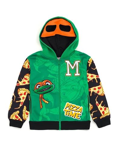 Teenage Mutant Ninja Turtles Little Boys Fleece Zip Up Cosplay Hoodie