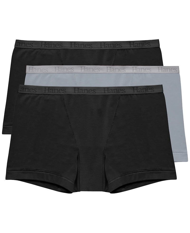 Hanes Women's 3-Pk. Originals Ultimate Boxer Brief Underwear 45VOBB