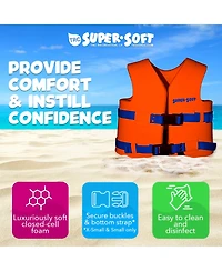 Trc Recreation Super Soft Child Life Jacket Swim Vest, Small