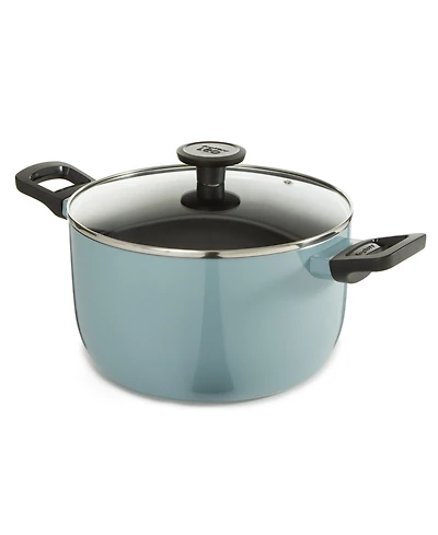 BergHOFF Sage Nonstick Aluminum Stockpot 9.5", 5.9qt. With Glass Lid