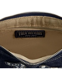True Religion Studded Horseshoe De True Religion Horseshoe Denim shoulder bag
