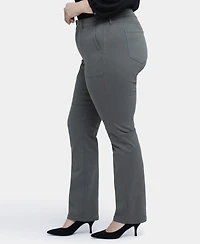 Nydj Plus Marilyn Straight Utility Pocket Jean