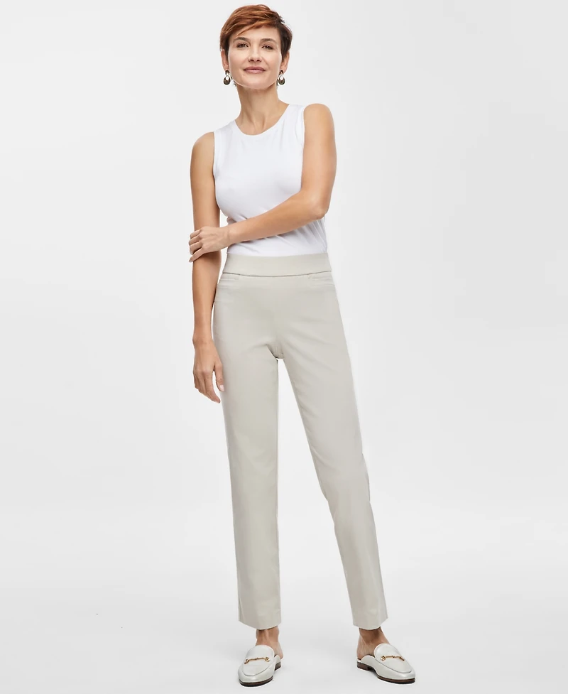 Jm Collection Women's Tummy Control Pull-On Slim-Leg Pants, Exclusively at Macy's