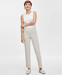 Jm Collection Women's Tummy Control Pull-On Slim-Leg Pants, Exclusively at Macy's