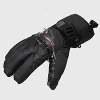 Alpine Swiss Men's Waterproof Snow Gloves Zipper Pockets Winter Sport Mittens