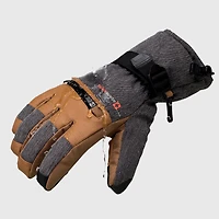 Alpine Swiss Men's Waterproof Snow Gloves Zipper Pockets Winter Sport Mittens