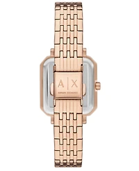 A|X Armani Exchange Women's Quartz Three-Hand Rose Gold Stainless Steel Watch 27mm