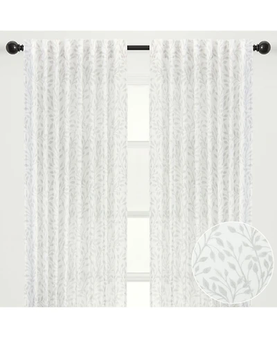Chanasya Premium 2-Panel Light Filtering Curtains - Semi Sheer for Living Room, Bedroom