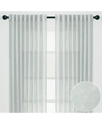 Chanasya Premium 2-Panel Light Filtering Curtains - Semi Sheer for Living Room, Bedroom