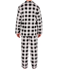 Men's Notch Collar Fleece Pajama Set