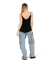 Belle & Bloom Women's First Class Reversible Tie Top