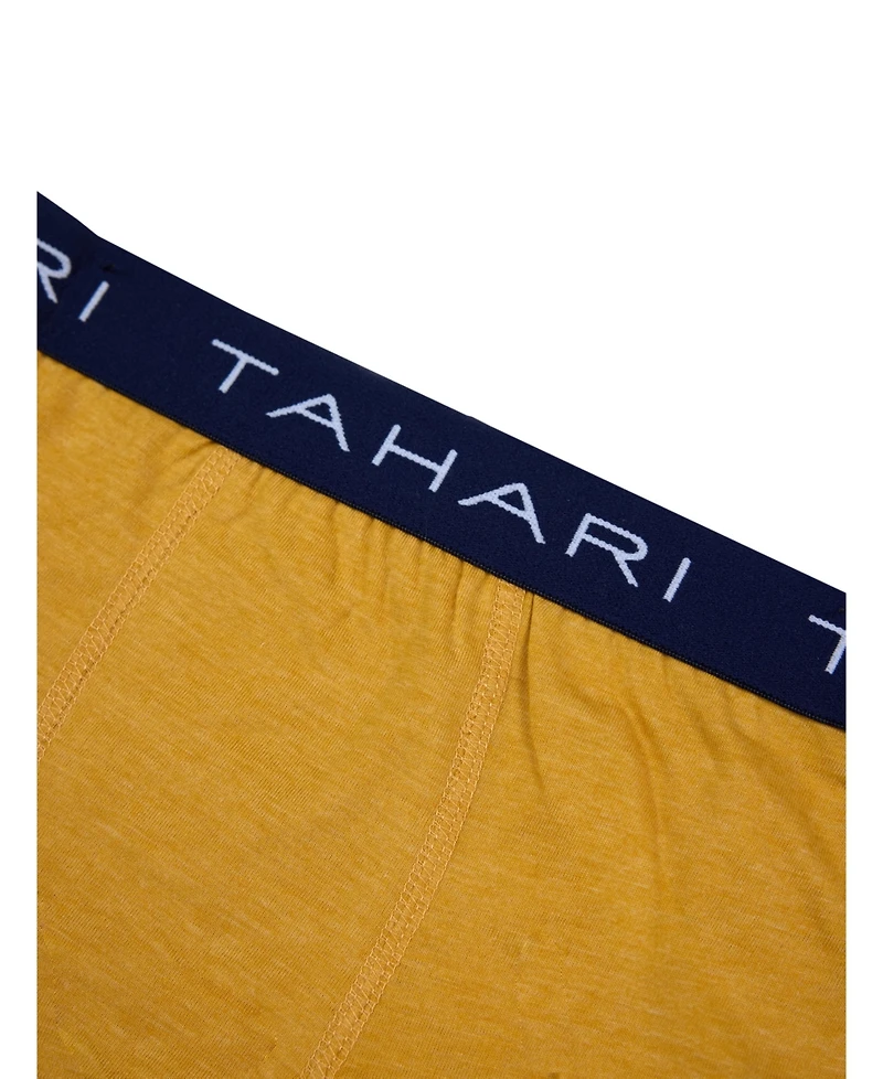Tahari Toddler Boys 5-Pack Solid Color Cotton Boxer Briefs with Logo Waistband