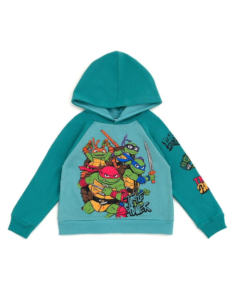 Teenage Mutant Ninja Turtles Fleece Pullover Hoodie and Pants Outfit Set Toddler to Big Kid Sizes (2T - 18-20)