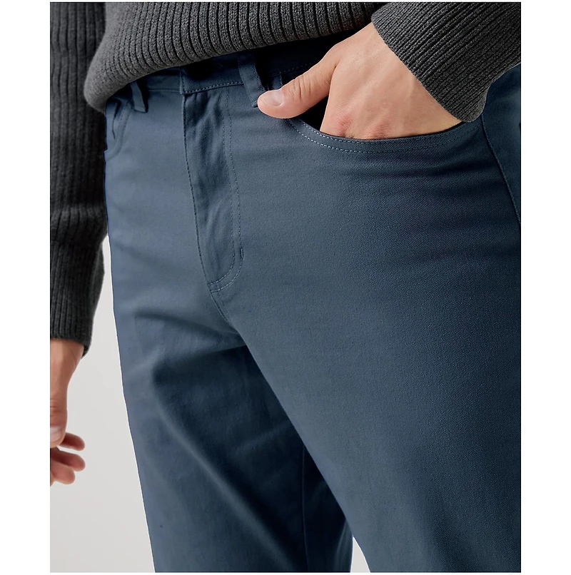 Pact Men's Organic Cotton Stretch Twill Denim 5-Pocket Pant - 34" Inseam