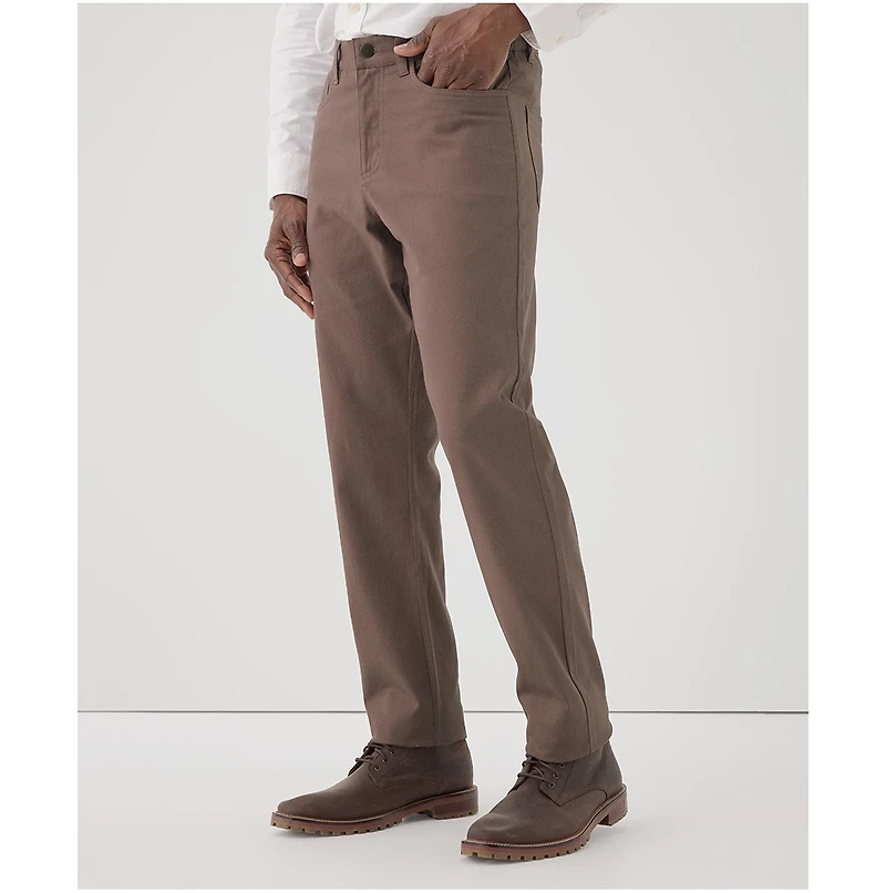 Pact Men's Organic Cotton Stretch Twill Denim 5-Pocket Pant - 32" Inseam