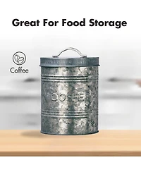 Amici Home Rustic Kitchen Metal Coffee Canister