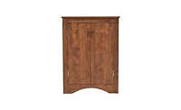 Slickblue Corner Triangle Bathroom Storage Cabinet with Adjustable Shelves for Space-Saving Organization