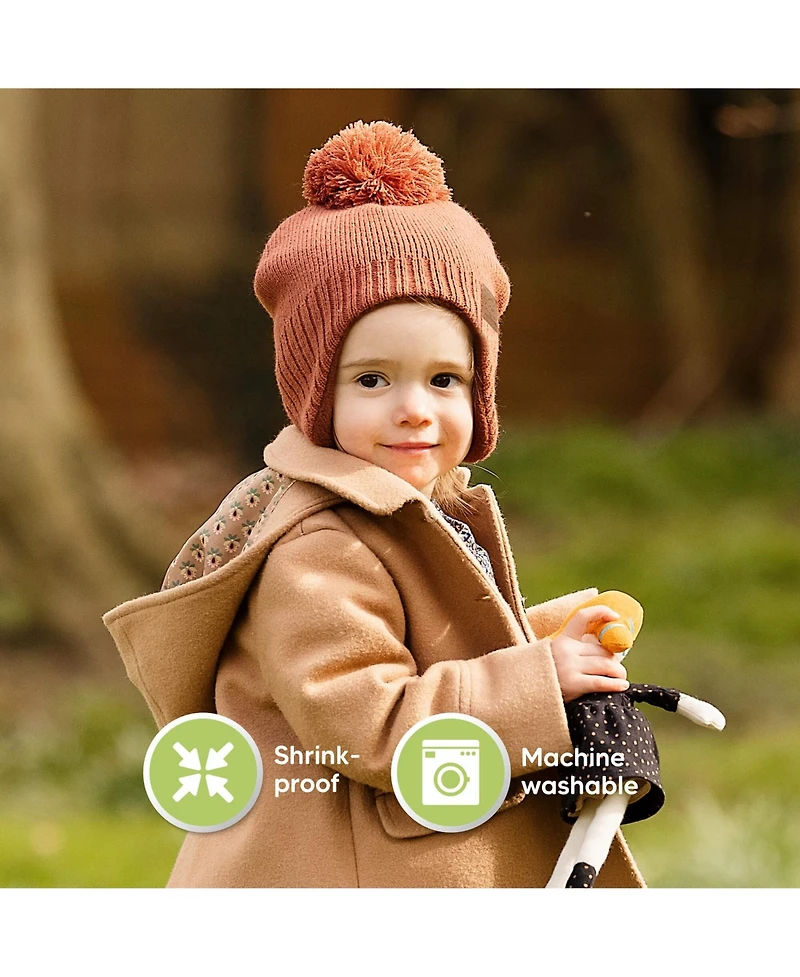 KeaBabies Muff Baby Beanie, Hat for Boys, Girls, Winter Hats Kids, Newborn, Infant, Toddler 0-36 months