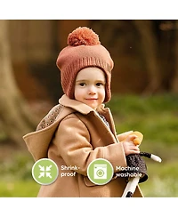 KeaBabies Muff Baby Beanie, Hat for Boys, Girls, Winter Hats Kids, Newborn, Infant, Toddler 0-36 months