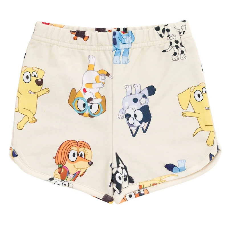Bluey Girls French Terry Sweatshirt and Shorts
