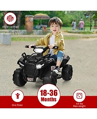 6V Kids Atv Quad Electric Ride On Car Toy Toddler with Led Light MP3