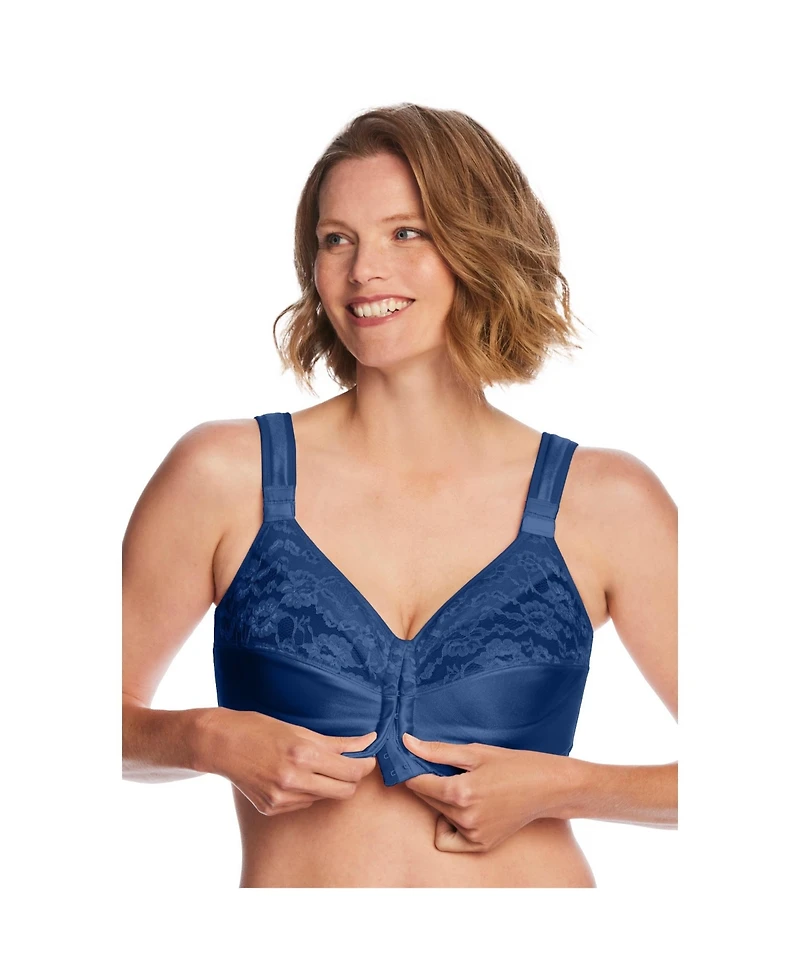 Comfort Choice Women's Easy Enhancer Front Close Wireless Posture Bra