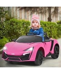 12V Kids Ride On Car 2.4G Rc Electric Vehicle w/ Lights MP3 Openable Doors