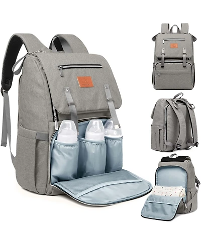 KeaBabies Baby Explorer Diaper Backpack Bag, Large, Waterproof Bags, Multi Functional Backpacks