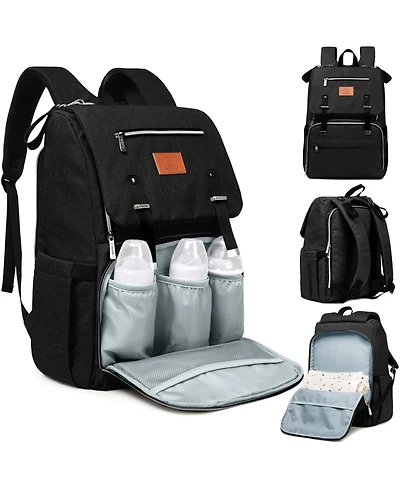 KeaBabies Baby Explorer Diaper Backpack Bag, Large, Waterproof Bags, Multi Functional Backpacks