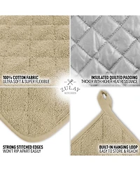 1-Pack Pot Holders for Kitchen Heat Resistant Cotton