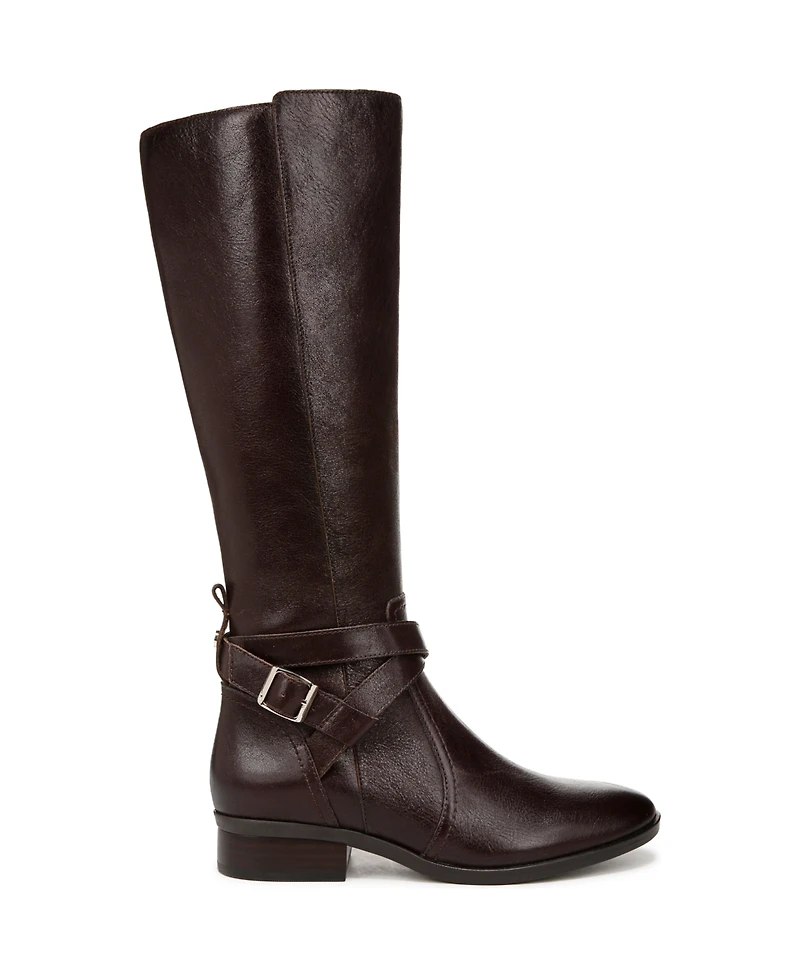 Naturalizer Women's Rena 2 Wide Calf Knee High Block Heel Riding Boots