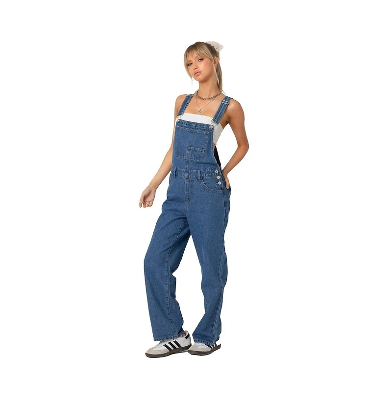 Edikted Rosemary denim overalls