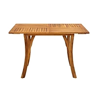 vidaXL Patio Table 47.2"x47.2"x29.5" Solid Acacia Wood
