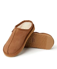 Dearfoams Little Girls Fireside by Dempsey Genuine Shearling Clog Slipper
