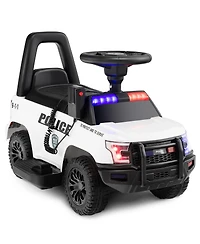 2-in-1 6V Kids Ride On Car Toddler Push Car w/ Megaphone & Siren