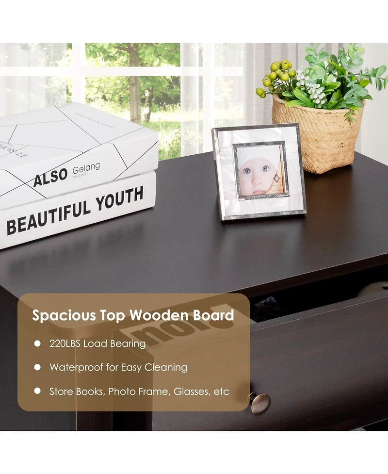 3 Drawer Dresser Chest of Drawers Bedside Table