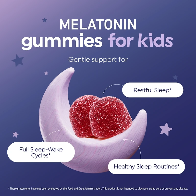 Mav Nutrition Melatonin Gummies for Kids, Premium Melatonin Gummies for Improve Sleep Quality with Chamomile & Lemon Balm, Raspberry Flavor, Mav Nutri