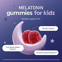 Mav Nutrition Melatonin Gummies for Kids, Premium Melatonin Gummies for Improve Sleep Quality with Chamomile & Lemon Balm, Raspberry Flavor, Mav Nutri