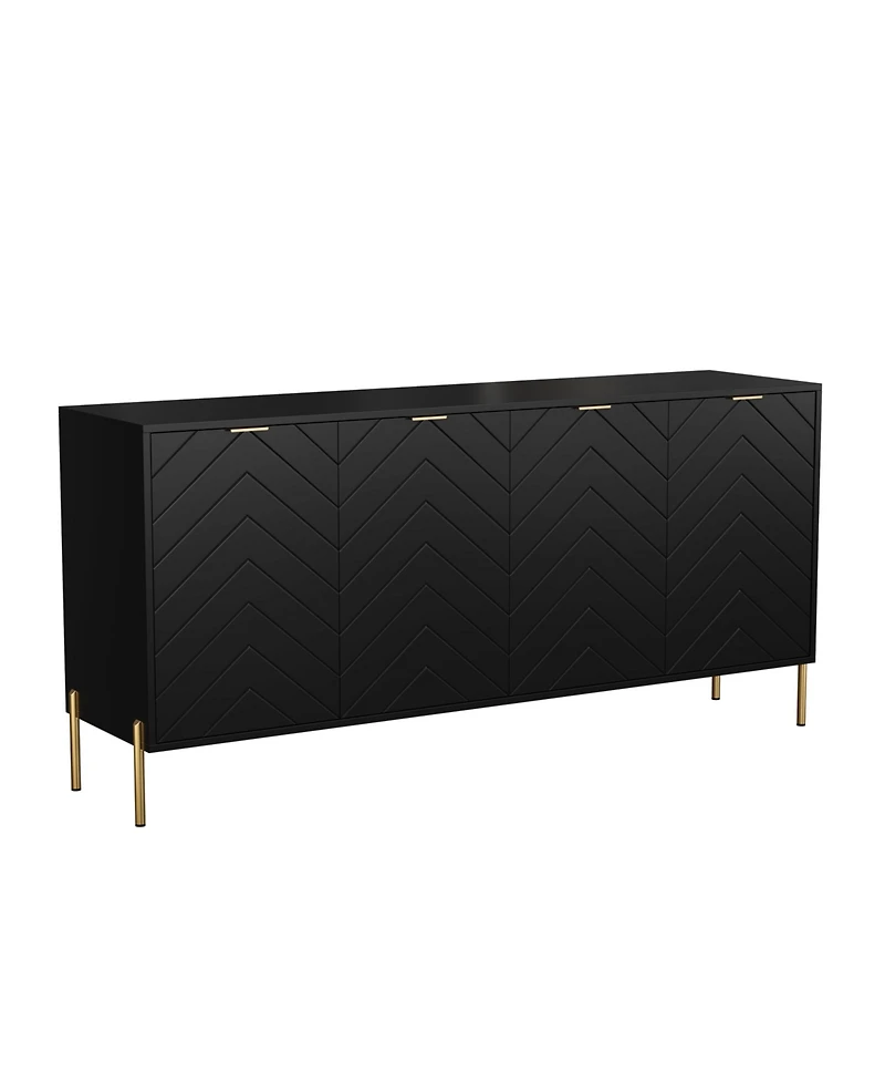 4-Door Accent Cabinet More Large Storage
