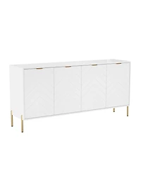 4-Door Accent Cabinet More Large Storage Cabinet