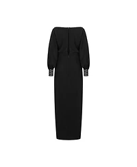 Nocturne Women's Knot Front Long Dress