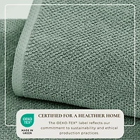 Linery & Co. Cotton Textured 4-Piece Bath Towel Set