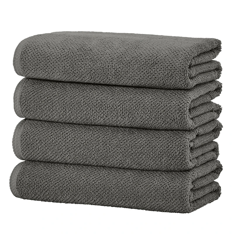 Linery & Co. Cotton Textured -Piece Bath Towel Set