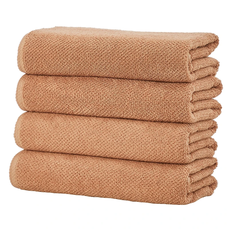 Linery & Co. Cotton Textured -Piece Bath Towel Set
