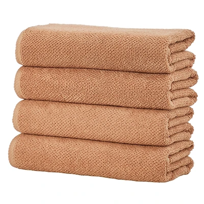 Linery & Co. Cotton Textured 4-Piece Bath Towel Set