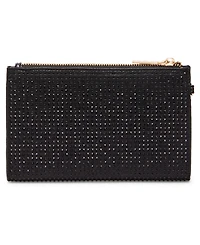 Ak 2 piece gift set with rhinestone zip clutch and card case