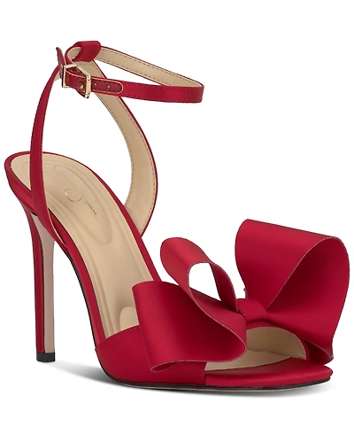 Jessica Simpson Women's Olivine Bow High-Heel Stiletto Dress Sandals