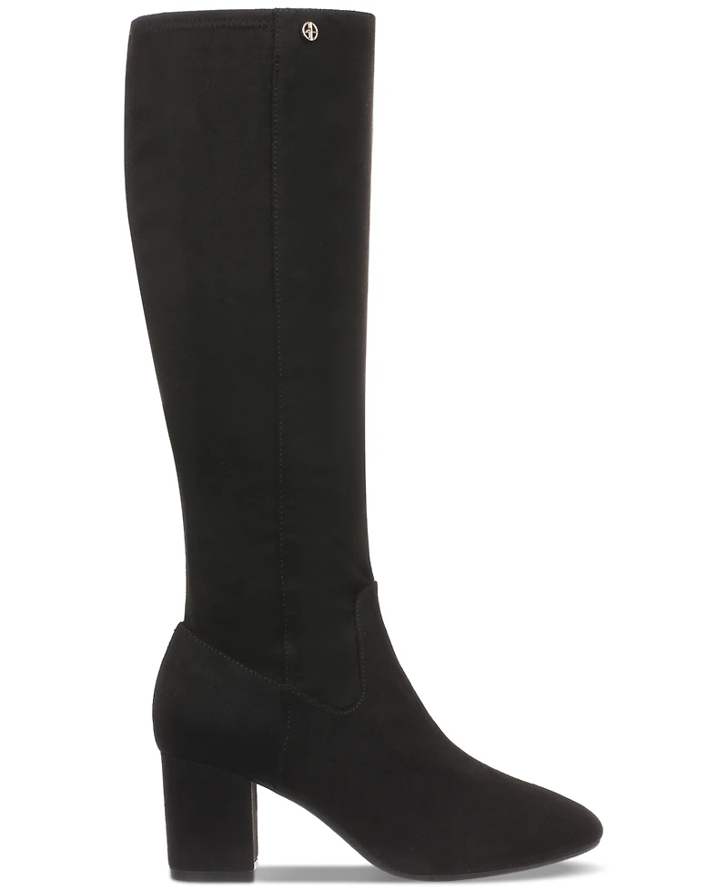 Giani Bernini Women's Maylynee Memory Foam Block Heel Knee High Dress Boots